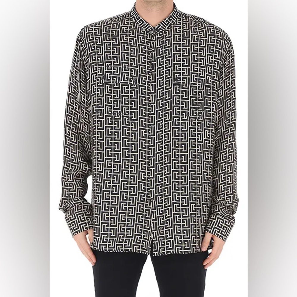 BNWT Balmain Monogram Shirt Men size 40